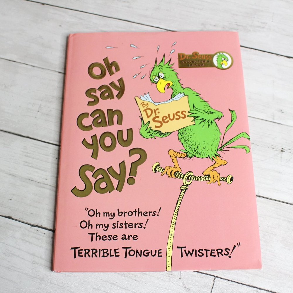 Dr Seuss Oh Say Can You Say Hardcover Kids Picture Story Book Collectors